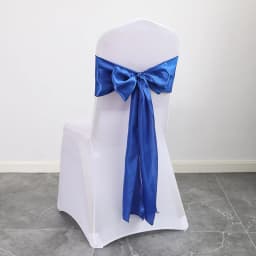 Wedding Decoration Chair Satin Sash Bow Tie Self-Tie 10 Pieces Per Lot Plain Solid Colour Birthday Party Festival Hotel Holiday