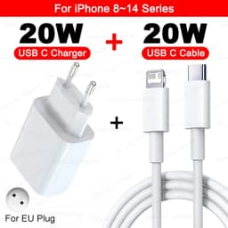 40W For iPhone Charger USB Type C Fast Charger For iPhone 16 15 14 13 12 11 Pro Max 7 8 Plus PD Charging Cable Phone Accessories