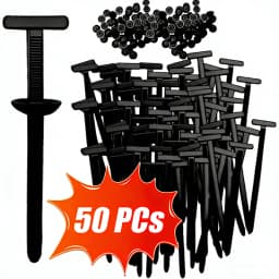 Universal Car Nylon Cable Tie Buckles Heavy Duty Self-Locking Zip Ties Holder with Pin Button Fasteners Car UV Resistant Ties