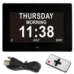 12 Alarms LED Calendar Clock with Multi-languages to Display. Reminding Work and Plans. A Medicine Time Reminder for the Elders.