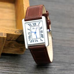 New Top Quality Leather Strap Quarts Watch Simple Square Rome Women's Wristwatch Neutral Couple Watch Sapphire Ladies Watch