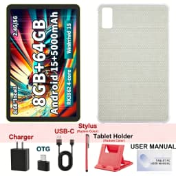 Paitanry Android 15 Tablet 8.68 Inch 8GB(3GB+5GB Expand) RAM 64GB ROM 5000mAh WiFi Bluetooth HD Portable Lightweigt Tablet PC
