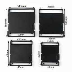 2/4Pcs Metal Buckles 40/50mm Quick Side Release Buckle Dog Collar Webbing Belt Clip DIY Leather Craft Garment Bags Accessories