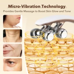 Facial Massager for Face and Neck V‑Shape Lifting Roller with Microcurrent Massage Face Slimmer Device