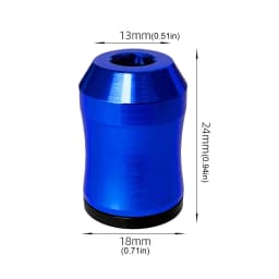 2Pcs Aluminum Alloy Magnetizer Demagnetizer Ring for 6.35mm Screwdriver Bits - Magnetic Screw Ring Bit & Adapter for Repair Work