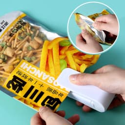 Mini Heat Bag Sealing Machine Portable Handheld Heat Vacuum Sealer Food Bag Plastic Bag Sealer Snack Sealing Kitchen Accessories