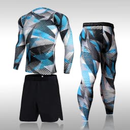 Men's Compression Sport Suits Gym Tights Training Clothes Workout Jogging Set Running Rashguard Tracksuit Sportswear For Men
