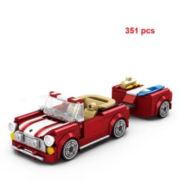 Technical Speed Car MOC City Vehicle Racing Car Rally Building Blocks Bricks Set Retro Ornament Diy Toys For Adults Gifts