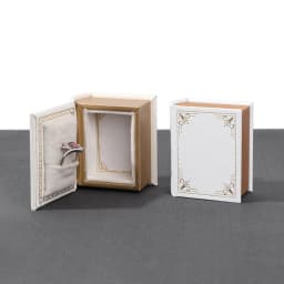 1PC PU Leather Book-shaped Ring Box With Suede Fabric Lining Creative Flip Lid Magnetic Ring Holder Jewelry Gift Case Accessorie