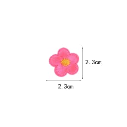 10pcs Small Flower Patches Iron On Embroidered Clothes Applique Diy Bag Hat Shoes Motif Stripes Clothes Accessories Badge