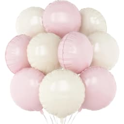 20/10/5Pcs Metallic Round Foil Balloons 18inch Rose Gold Silver Round Balloons Helium Air Globos for Birthday Wedding Xmas Decor