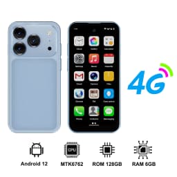 SERVO 19 Air 4G LTE Mini Smartphone Android 12.0 System 6GB+128GB Play Store Face Unlock GPS Dual SIM 3.88" Small Smart Phones