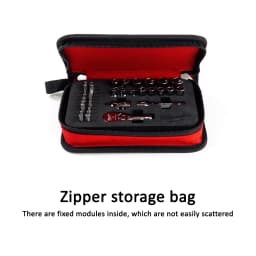 Milwaukee 39 Piece Metric 1/4' Compact Integrated Ratchet Sleeve Set, Storage Bag Manual Tool Accessories 4932492672