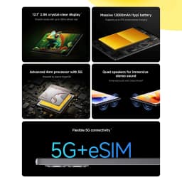 Global Version Xiaomi Redmi Pad 2 Pro 5G 12000mAh Battery 12.1" 2.5K Crystal-Clear Display 8GB 256GB Flexible 5G Connectivity 5G+eSIM Xiaomi HyperOS