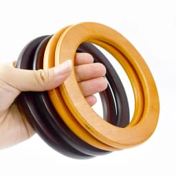 1/2Pc Round D-shaped Wooden Bag Handle Metal Ring Handbag Handles Replacement DIY Purse Luggage Handcrafted Accessories for Bags