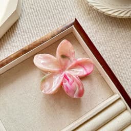 1/3PCS Hawaiian Gradient Flower Hair Claw Clip for Women Fashion Plastic Non Slip Hold Hairpin Barrette Girl Hair Accessories