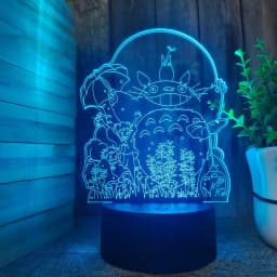 HOT toys Totoro 3D Night Light Visual Creative LED Desk Lamp 16 Colours Changeable Room Decoration Children's Day Gift