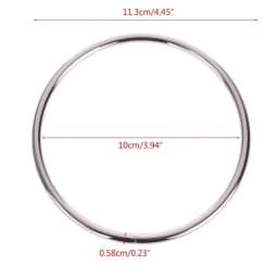 2Pcs 110mm O Bag Handle Metal Strap Handbag Luggage DIY Fashion Bag Hardware Accessories Purse Sewing Frame Decoration Clasp