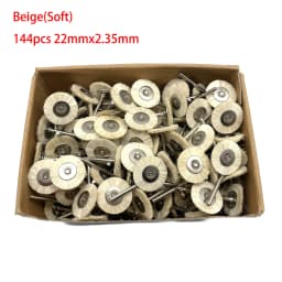 19/22/25mm Polishing Brushes Soft Hard Abrasive Buffing Grinding Wheel 2.35mm Shank Dremel Accessories for Jewelry Rotary Tools