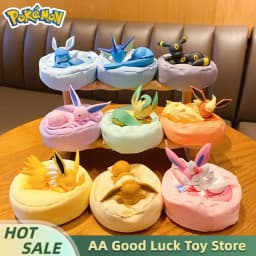 Original Eevee Sleeping Position Series Blind Box Mystery Box Vaporeon Anime Figurines Sylveon Espeon Umbreon Merchandise Gifts
