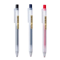 0.5mm Press Gel Pen Blue/Black/Dark Blue/red Ink MUJIs Refills Rod Handle Ballpoint School Office Student Writing Stationery