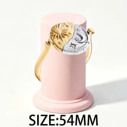 2026 New 925 Silver Sparkling Heart Shaped Rose Sun Moon Women's Seal Ring Display Tool DIY Exquisite Charm Jewelry Gift