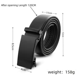 High-quality Men's Automatic Buckle PU Belt New Simple Men's Business Casual Belt Fashionable Men's Birthday Gifts