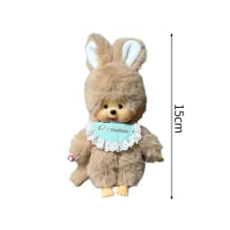 2026 NEW Monchhichi Plush Doll Pendant Kawaii Monkey Keychain Cute Cartoon Couple Keyring Bag Charms Birthday Gift 몬치치 モンチッチ