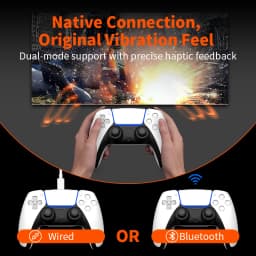 Remappable Pieces, Upgrade Boards and Redesigned Back Case and 4 Rear Buttons for PS5 Controller BDM 030&040&050