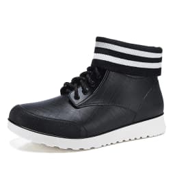 New Lover Lace-up Rain Boots Men Outdoor Non-slip Waterproof Work Water Boots Fashion Couple Ankle Platform Rainboots Size 36-45