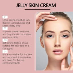 Collagen Jelly Cream Deeply Moisturizing Smooth Skin Tightening Fade Fine Lines Soothing Brightening Hydrating Facial Gel Cream