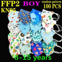 KN95 Kid Mask 3-8 8-15 Years Old 5 Layers Cartoons FFP2 Masque Boys Girls Children Mascarillas CE Face Mask FPP2 Protective