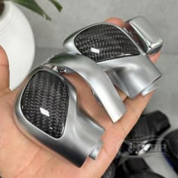 Car Gear Lever Upgrade Carbon Fiber Material Side Cover Suitable for Volkswagen Golf 7 GTI R Tiguan Passat B7 B8