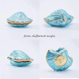 Shell Jewelry Box Proposal Ring Packaging Boxes Women's Ring Jewelry Storage Display Box Creative Handmade Wedding Gifts