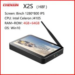 X2S Mini PC H8F 8 inch 1280*800 Pocket PC PIPO Win10 Win11 Tablet PC J4105 4G Ram 64G Rom TV Box BT5.0 Wifi RJ45 Mini Desktop