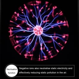 3 Inch Magic Plasma Ball Lamp LED Atmosphere Night Light Touch Control Glass Plasma Light Bedroom Decor Kids Gifts