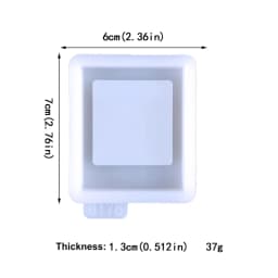 Quicksand Silicone Mold Resin Shaker Mold Photo Frame Casting Resin Epoxy Mold for DIY Pendant Keychain Jewelry Making