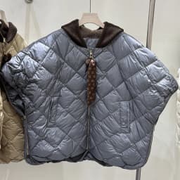 Schinteon Women's 90% White Duck Down Irregular Vest with Knitted Hood Sleeveless Jacket Fashionable Autumn Winter Cape 2026 New