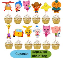 Cartoon clow Theme Baby Shower Toy Gift Disposable Napkins Plate Cups Digital Balloon Banner Children Birthday Party Decorations