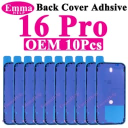 10pcs Waterproof Seal Sticker Back Cover Side For iPhone 16 Plus 15 Pro Max 14 17E Front LCD Display Adhesive Glue