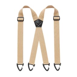 New Heavy Duty Work Suspenders for Men 3.8cm Wide with Plastic Gripper Clasps Adjustable Elastic Trouser Pants Braces-Black 1pcs