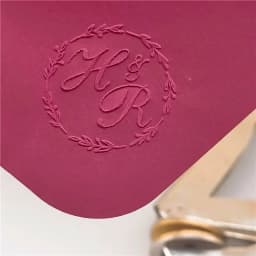 Customize Embossing Stamp Wedding Monogram Embosser Stamp, Personalized 2 Initials Embosser Stamp, Wedding Gift, Hand Held Embos