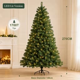 Large Artificial Christmas Tree PVC Encrypted with LED Lights Christmas Tree 120m To 300cm Family Christmas New Yea Party Decor