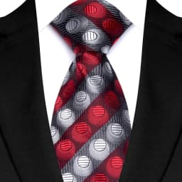Luxury 8CM Mens Necktie Red Color Solid Stripes Paisley Ties For Man Groom Jacquard Woven Neck Tie For Business Wedding Party