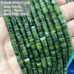 Wholesale 100% Natural Green Jade Cylinder Square Irregular Faceted Round Stone Beads for Jewelry Making Diy Bracelet Charms