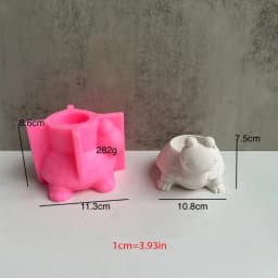 3D Animal Flowerpot Pen Holder UV Crystal Epoxy Mold Elephant Cement Plaster Clay Resin Silicone Mould DIY Crafts Casting Mold