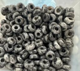 10Pcs Natural Crystal Agate Stone Big Hole Beads Abacus Spacer Beads Crafts Supplies for Jewelry Making DIY Bracelet Accessories