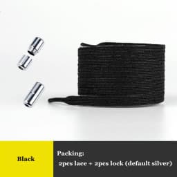 New Elastic Locking Shoelaces Flats No Tie Shoelace Quick Sneakers Locking Shoe laces Kids Adult Women Men Shoes lace Strings