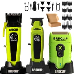 Professional Electric Hair Clipper BRD 106 with Base 7500RPM Hair Trimmer for Man DK-078 DLC Blade 7200RPM Barber Shop 2PC Set