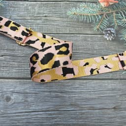 Fashionable Leopard Print Shoulder Strap with Adjustable Luggage Replacement Strap, Convenient Luggage Accessories